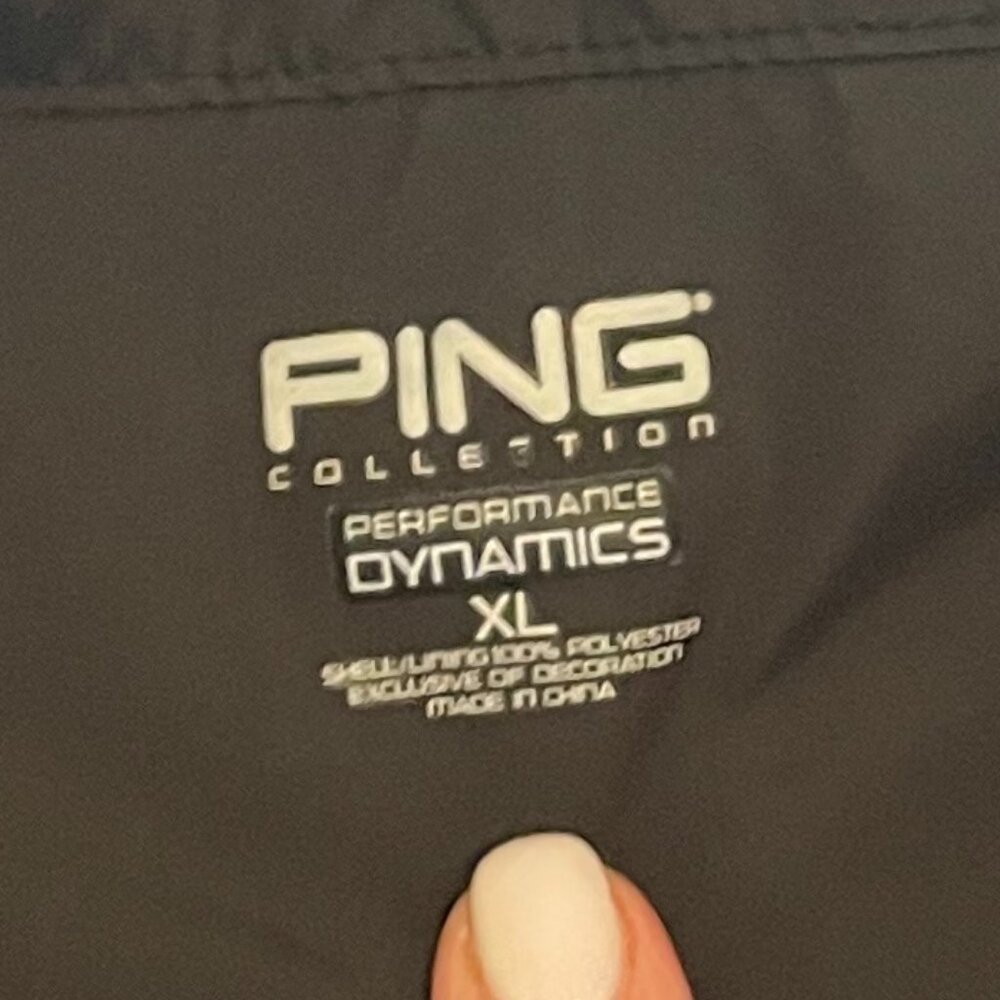 Ping Men's Black Collection Performance Dynamics Full Zip Windbreaker Jacket XL - Picture 3 of 10